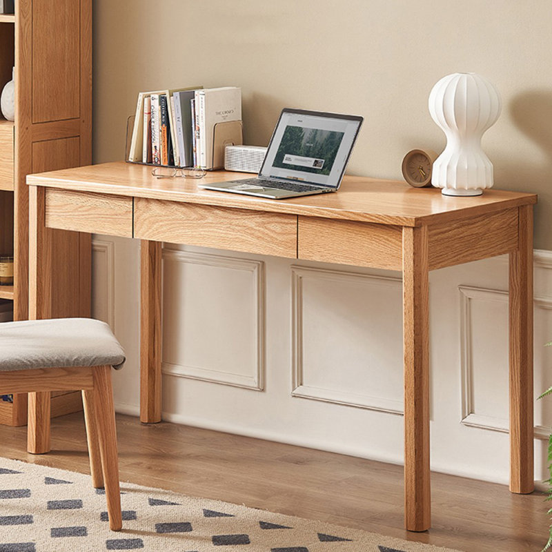 Bureaux rectangulaires en bois massif Burlywood, H 29,92 po x l 41,34 po x P 19,69 po