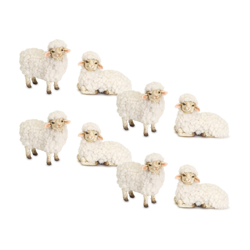 Nardone Sheep 8 Piece Figurine Set
