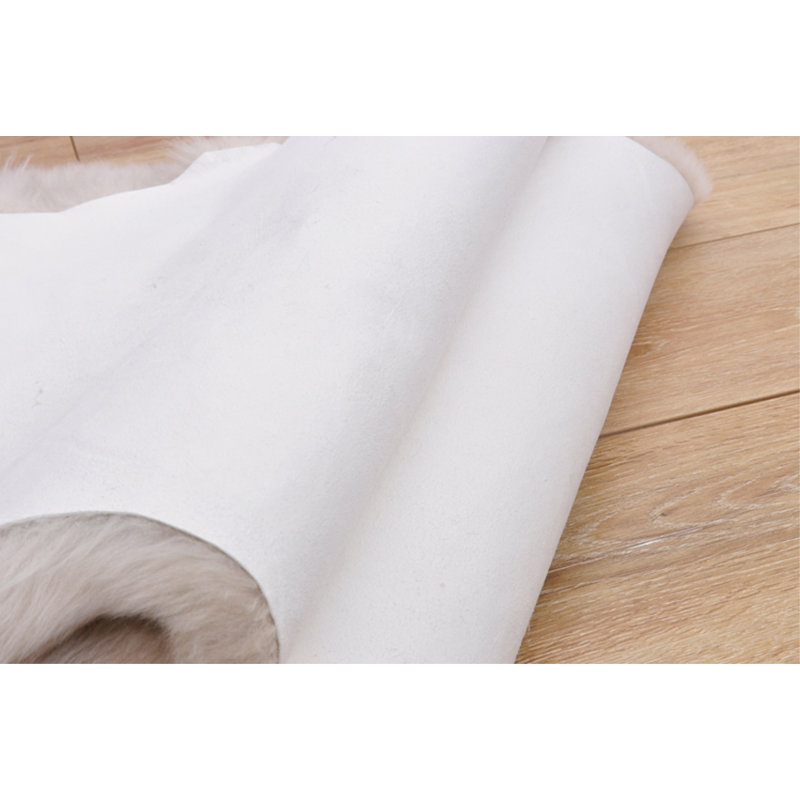 Tapis en peau de mouton véritable Mercer41, Nouveauté 6 pi 2 po x 7 pi