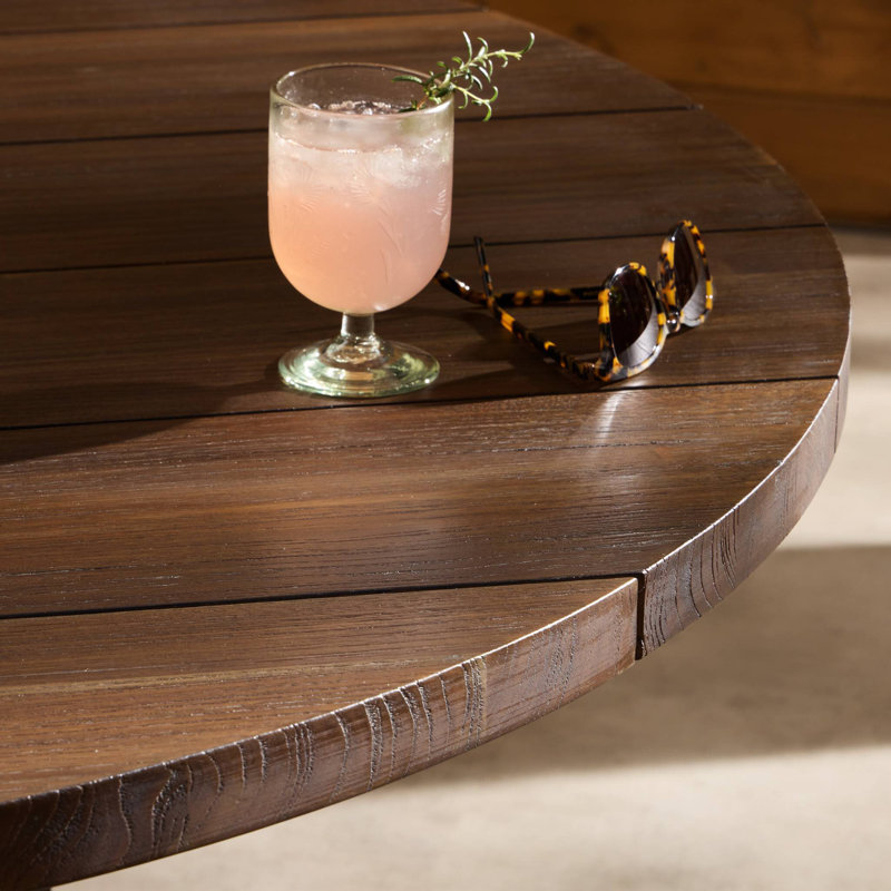 Indie Outdoor Round Teak Dining Table