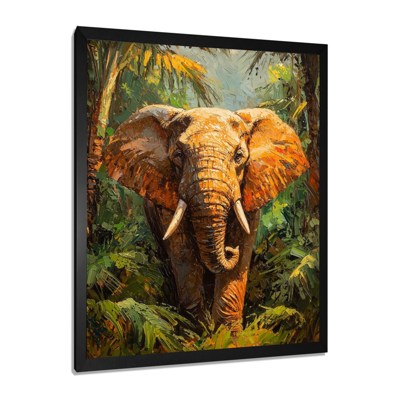 Hartsell - animaux, impressions sur toile, Noir, H 20 po x l 12 po, Reproduction encadrée d'une seule photo