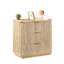 Commode 3 tiroirs 2 pièces, commode moderne de 27,6 po de largeur, table de chevet, rangement de tiroir en bois