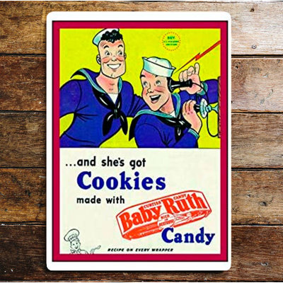 Baby Ruth Candy And She's Got Cookies - No Frame Print on Metal