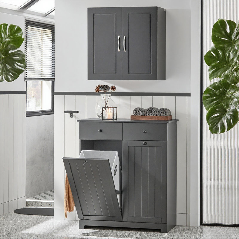 Munsell Bathroom Cabinet, Black