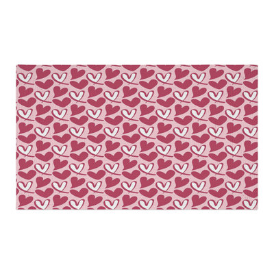 Love-filled Heart Sprinkles Braided Rug