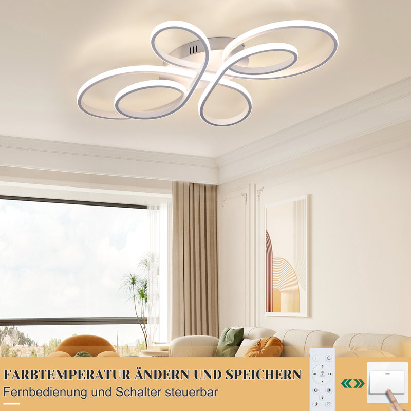 Brithny Silicone LED Flush Mount, White