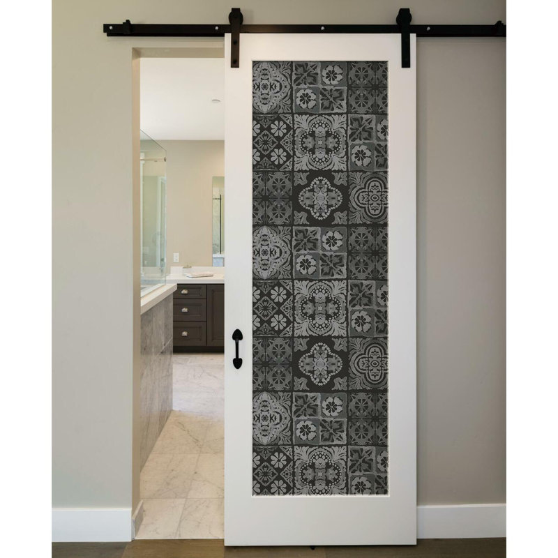 Rouleau de papier peint 16,5 pi x 20,5 po Nesta, Noir / gris