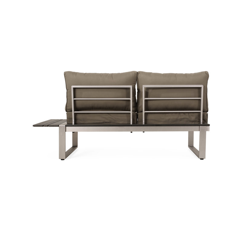 Right Arm Seater - Khaki Aluminium Comfortable Spot. 63.05 In. D, 30.11 W, 26.65 H, 42.48 Lb. Wt Spacious Lb