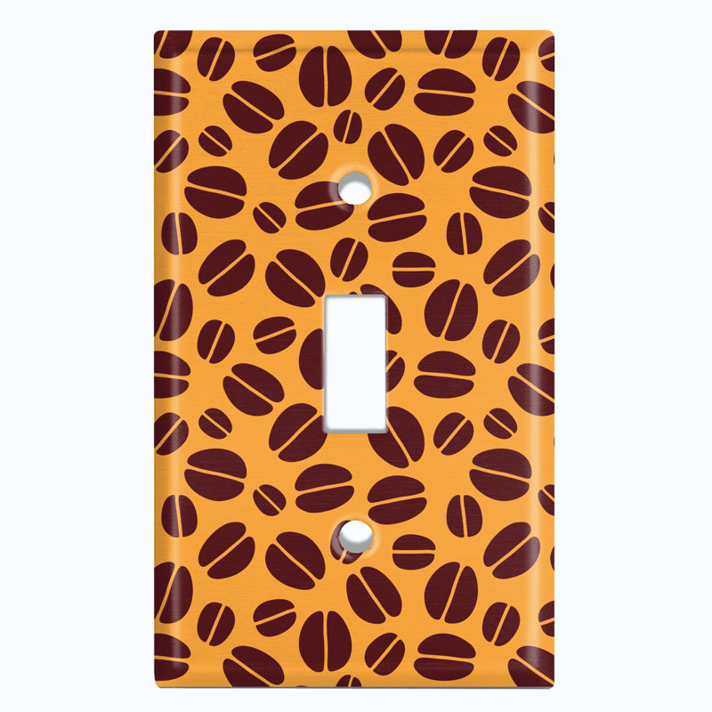 Patterned 1 - Gang Toggle Light Switch Standard Wall Plate