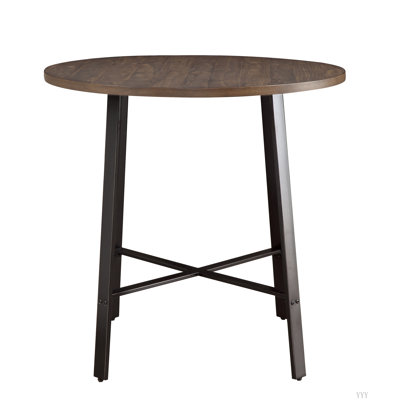 1 table ronde de hauteur comptoir de style industriel rustique