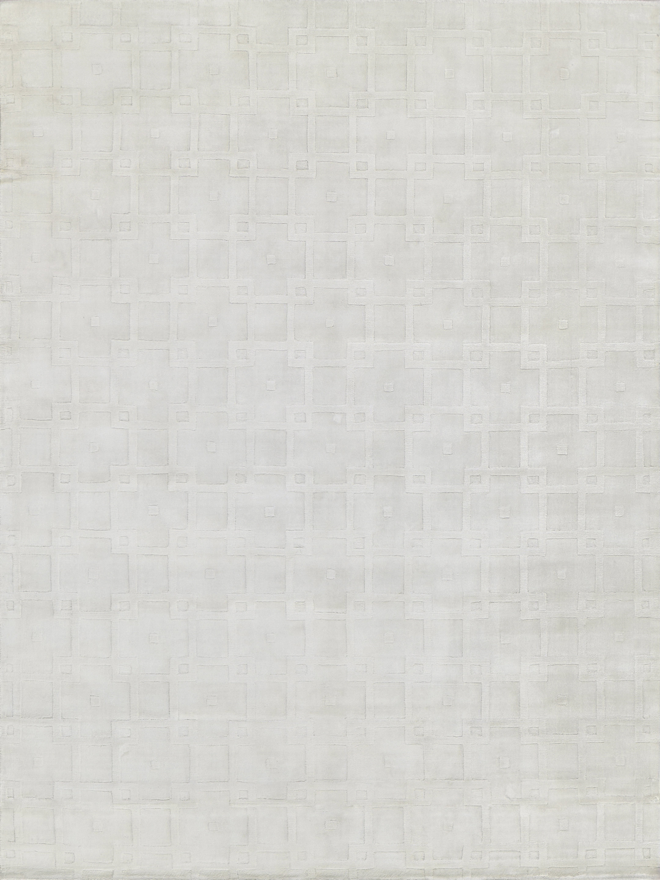 EXQUISITE RUGS Camora Modern Handmade Silky Nylon White Area Rug | Wayfair