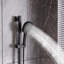 Ensemble de robinet de douche à baignoire 2 fonctions noir mat avec fixation à 3 jets, fixation murale, certification CUPC, bec en laiton et barre coulissante réglable-128396905