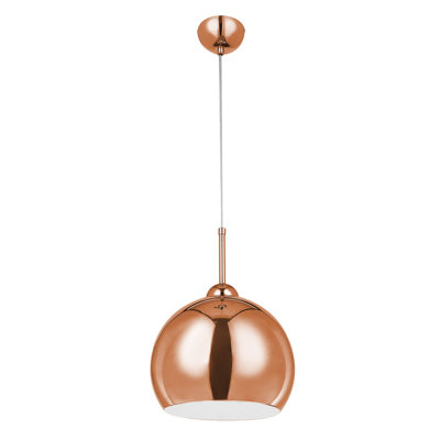 1 - Light Copper Dome Pendant