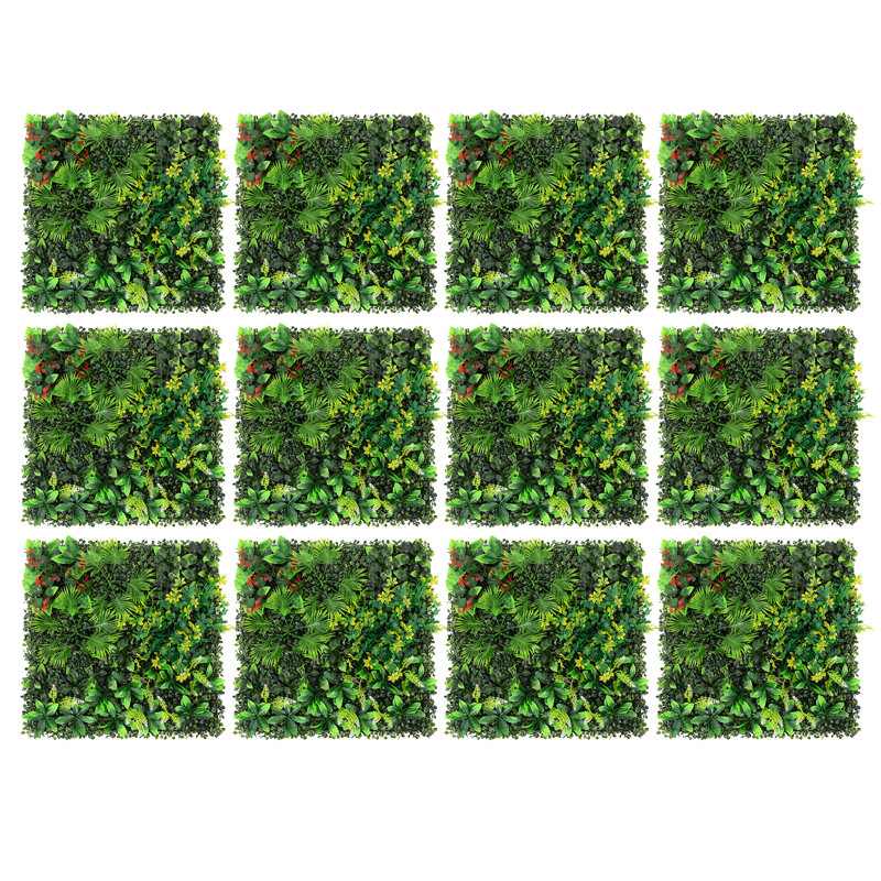 12Pcs Artificial Grass Wall Panel