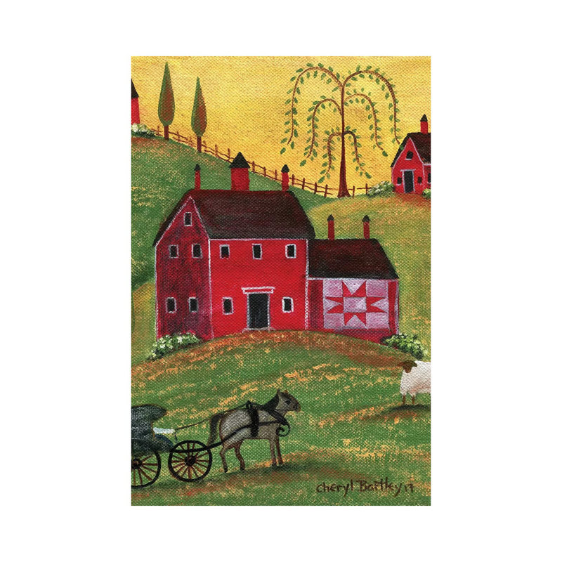 Maison de campagne, H 26 po x l 18 po x 1,5 po