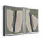 «Paper Slice III», ensemble de 2 peintures sur toile encadrées-368120101-368120099