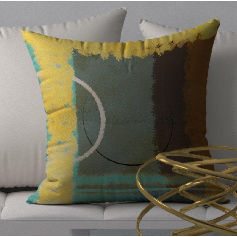 Housse de coussin décorative carrée et insert intéressant, 20 po x 20 po