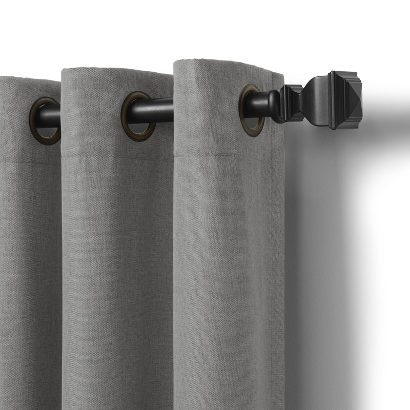 Vallejo Blackout Single Curtain Panel, Gray, 52"W x 95"L