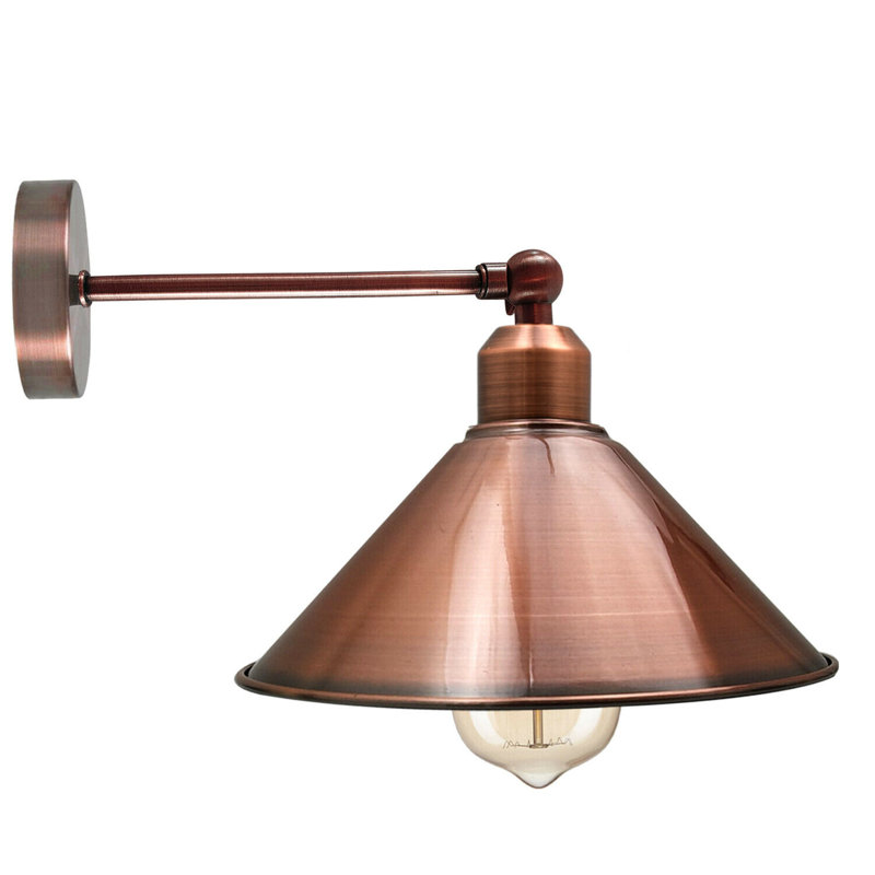 Helton Armed Sconce, Copper