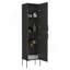 Grande armoire à shaker en lin à une porte à quatre niveaux 71 po Hagi