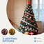 7.5Ft Green Lighted Artificial Christmas Tree With Stand