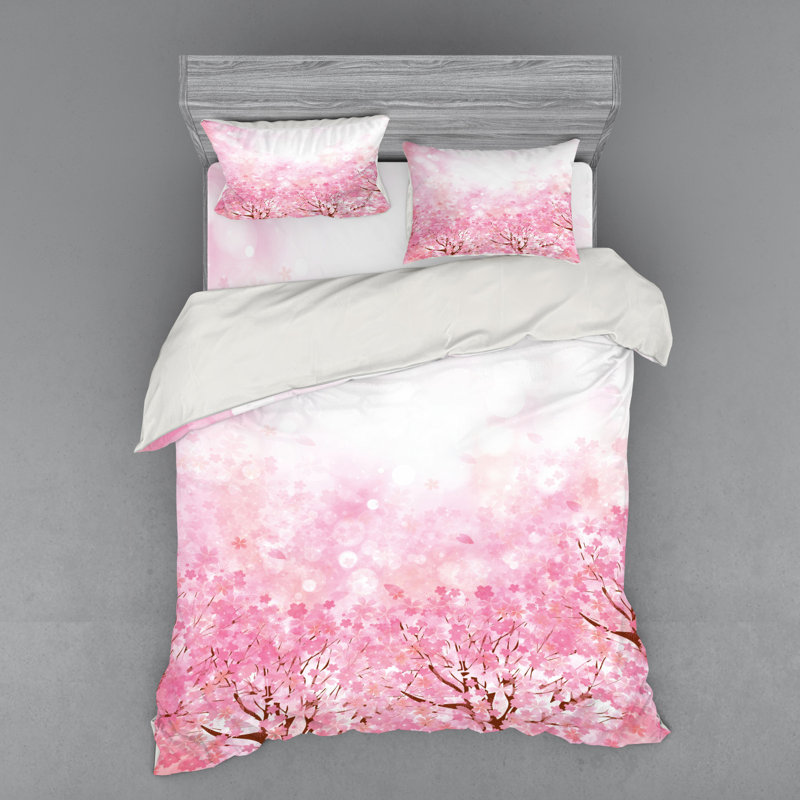 Ensemble de housse de couette Sakura, Housse de couette grand + 3 pièces supplémentair