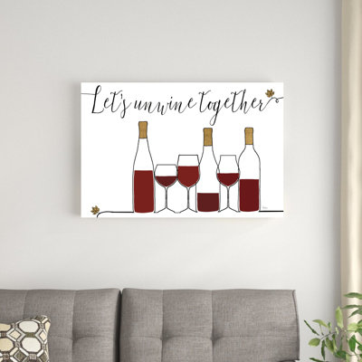 «Souligné Wine X» par Véronique Charron, impression sur toile tendue