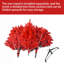 Arbre de Noël rouge 5 pi - Arbre en PVC rouge pur avec 624 pointes, branches articulées pour une installation facile, support en métal stable, décoration audacieuse des Fêtes-2138272904