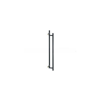 Deltana SSPORBB48U19 48" BACK-TO-BACK ROUND OFFSET PULLS in Paint Black