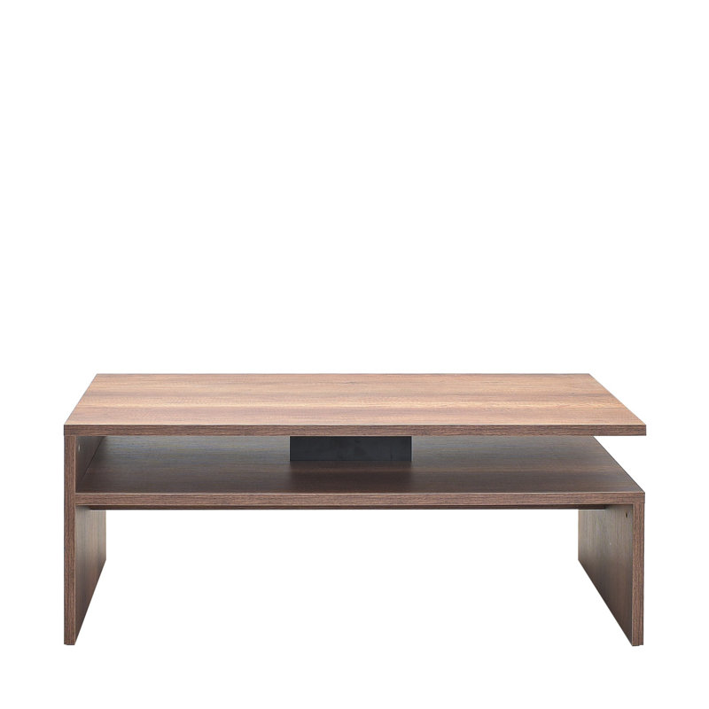 Modern Coffee Table, Oslo & Walnut Finish, 43.3 x 16.5 x 25.6 inches | 100% Melamine Coated Particle Board, Thickness: 0.6 inches | Stylish Scandinavian Design, Perfect for Living Room & Contemporary Spaces