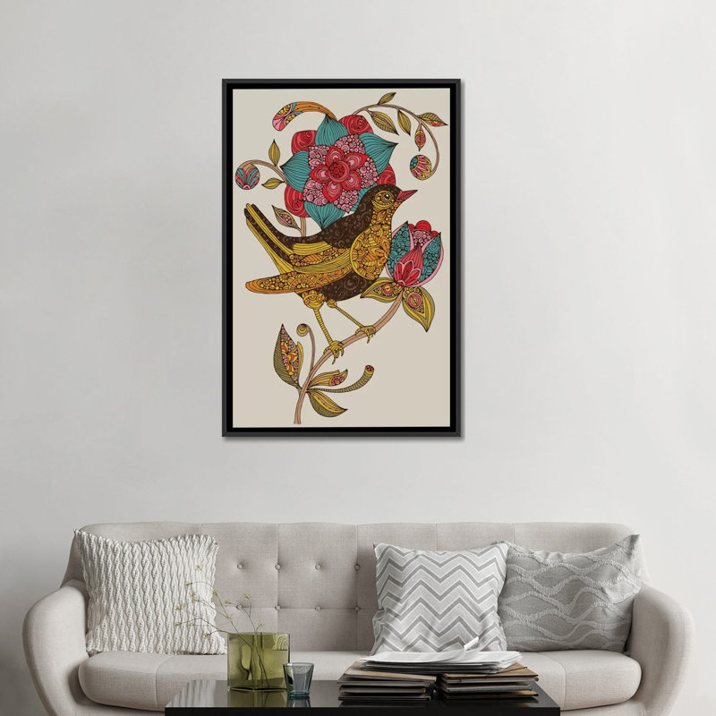 Cindy, impression sur toile tendue, Toile avec cadre noir, H 48 po x l 32 po x P 1,5 po