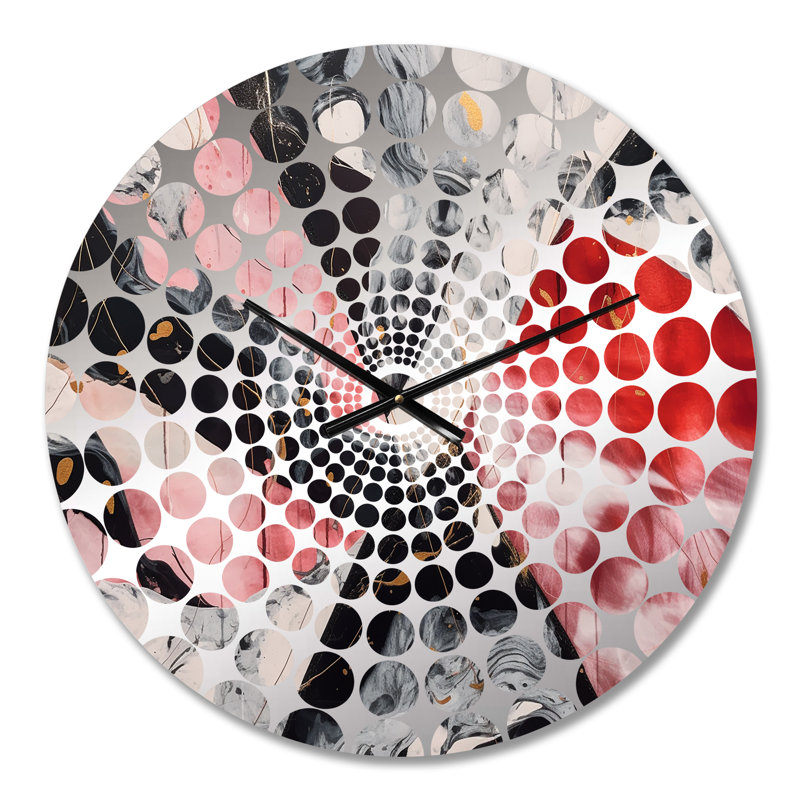 Zoccoli - Abstract Marble Wall Clock, Small