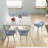 2 - Pack Blue Lounge Chairs In High Grade Polypropylene For Indoor/Outdoor. All Weather Durability, , And Zero Maintenance. 90 Second Assembly With Visual Guide. Ergonomic Design 300Lbs Support. Mesh-1529772763