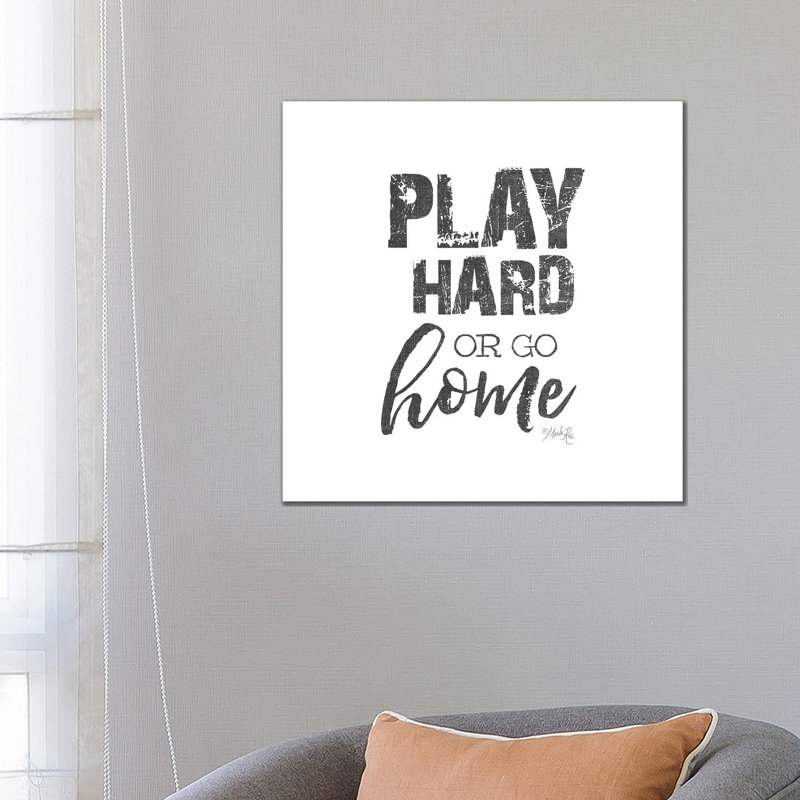 Play Hard by Marla Rae - Wrapped Canvas Gallery-Wrapped Canvas Giclée, 66.04 cm H x 66.04 cm W x 1.91 cm D