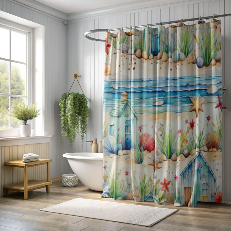 Rideau de douche Imogin, H 74 po x l 71 po