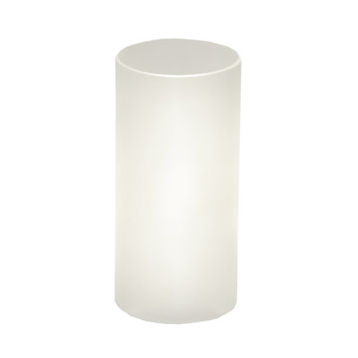 3" Wide X 6" High Cilindro Clear Frosted Glass Shade