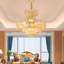 Lustre à intensité variable à 8 lumières avec chaîne de suspension Torrez Empire-1179889811