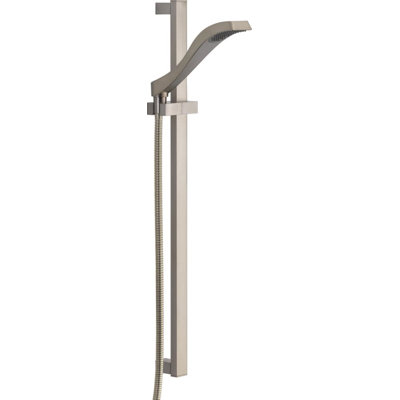 Dryden Single-Spray Slide Bar Hand Held Shower with Hose, Handheld Shower Head