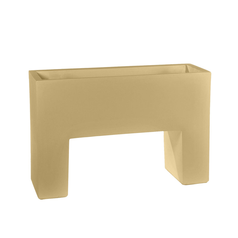 Muro Resin Elevated Planter, 7.75" H x 11.75" W x 4" D, Bronze