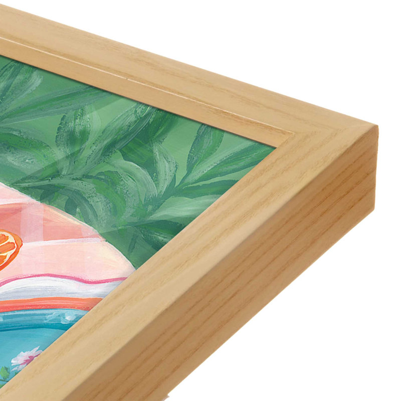 «Brunch I» par Yvette St. Amant, reproduction d'art, 24 W x 32 H, Tan, Framed Print