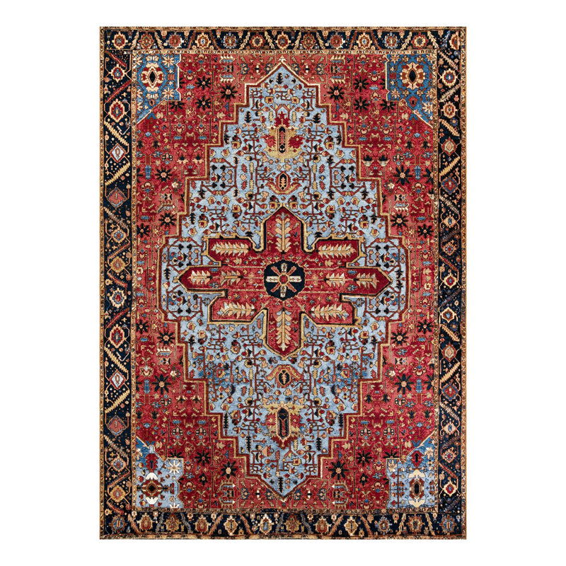 Indoor/Outdoor Traditional Area Rug, Rectangle 10' x 14'1"