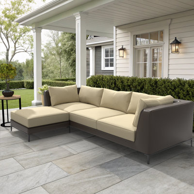 Sunbrella Outdoor Sectional Sofa Replacement Cushions Set, 5 Inch by Corrigan Studio