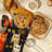 Brushy Cat Oven Mitt Cotton Twill
