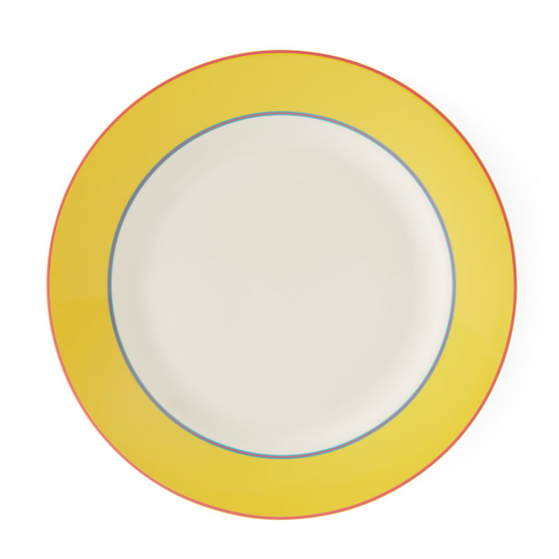 Kit Kemp, Calypso - Bone China Dinner Plate, Yellow