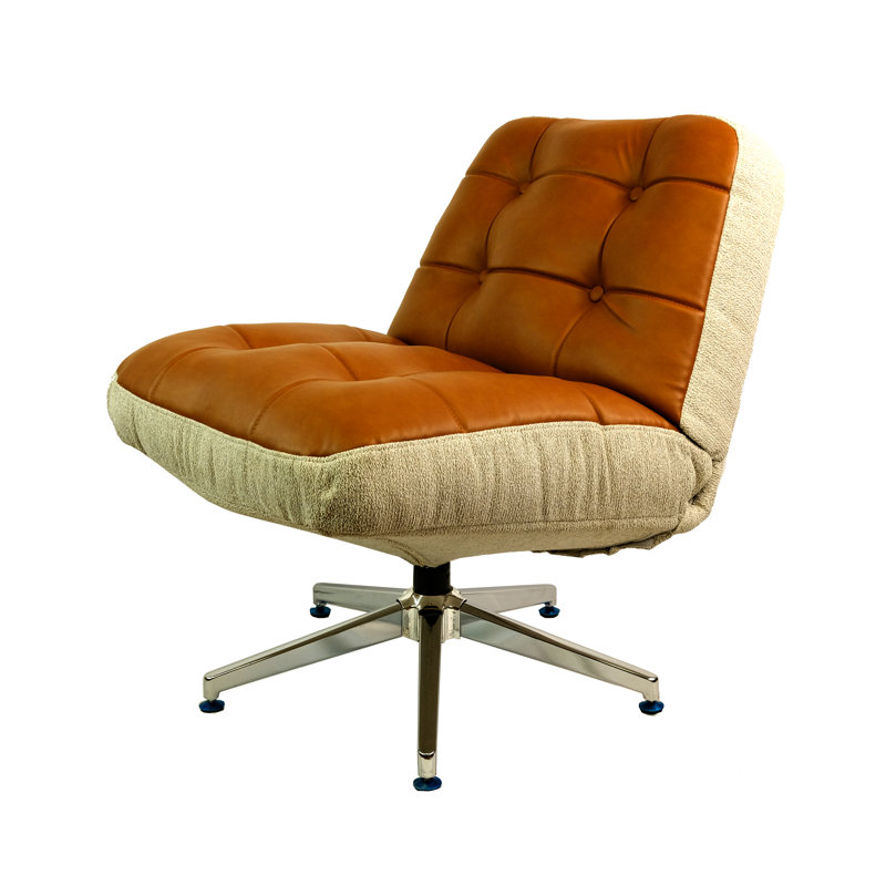 Fauteuil d'appoint pivotant, méridienne rembourrée multifonctionnelle