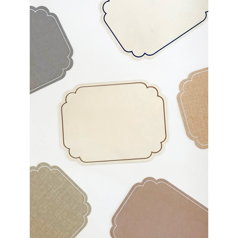 Lane Set of 2 Placemats, Pink Beige
