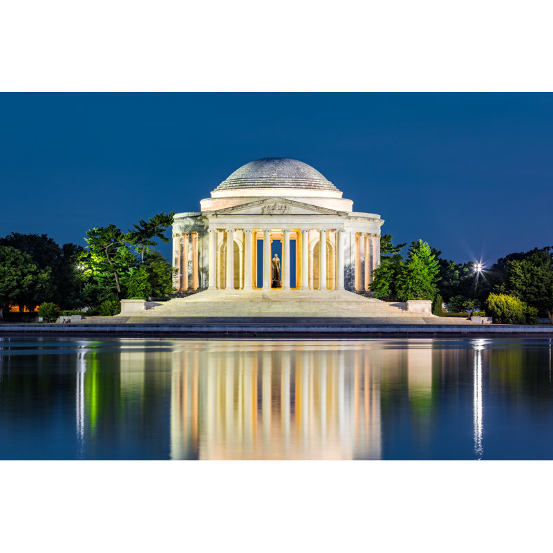 Jefferson Memorial In Washington DC by Ultima_Gaina - Wrapped Canvas Print, 30cm H x 46cm W x 3.8cm D