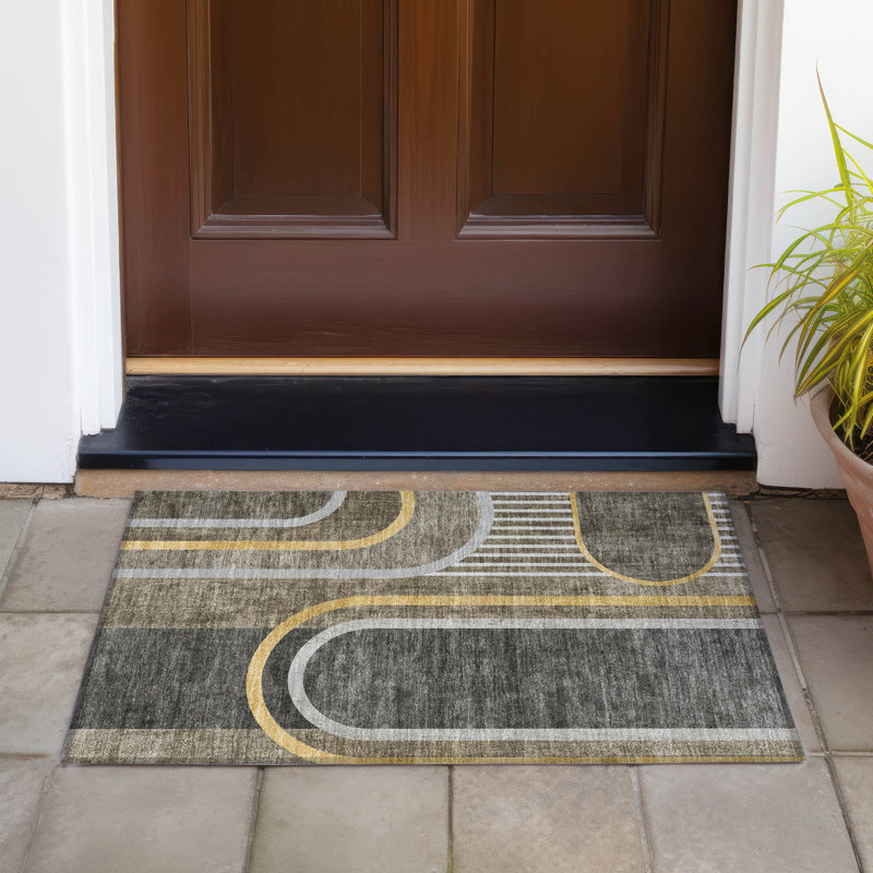 Tapis intérieur / extérieur Schaal, Rectangle 1 pi 8 po x 2 pi 6 po