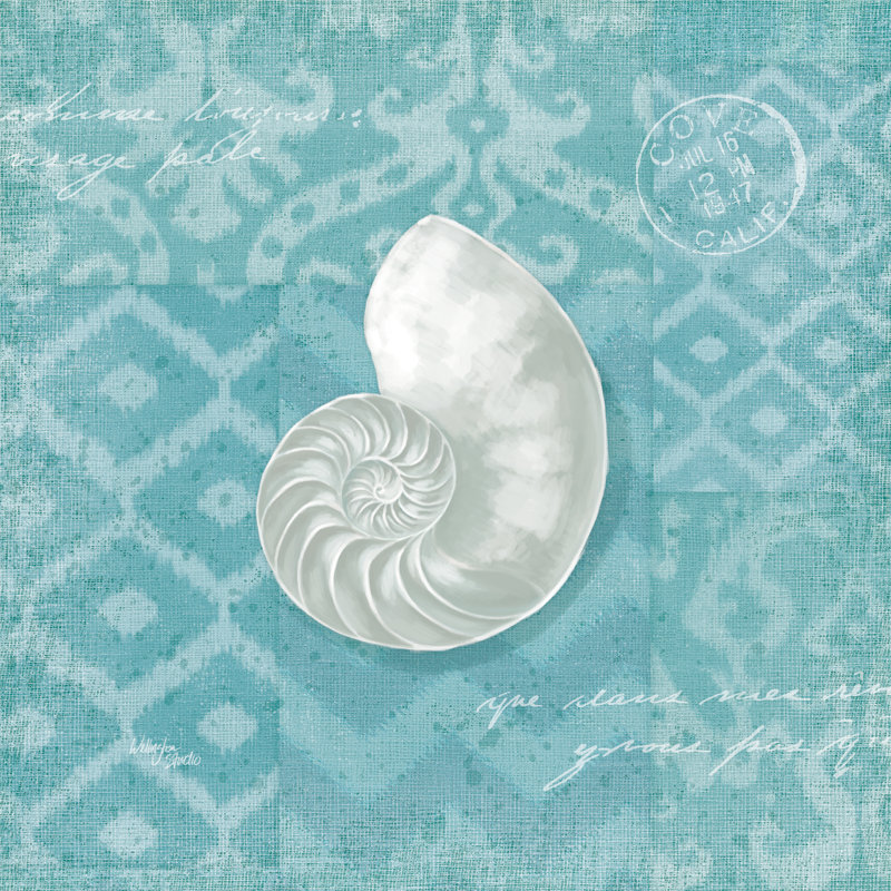 Coastal Elegance I Light by Wellington Studio - Wrapped Canvas Painting, 76cm H x 76cm W