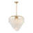 Boa 6-Light Chandelier in Warm Brass by Breegan Jane